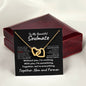 To My Beautiful Soulmate - Now and Forever l Interlocking Hearts Necklace