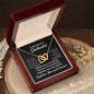 To My Beautiful Soulmate - Now and Forever l Interlocking Hearts Necklace