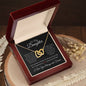 To My Daughter - Carry You In My Heart l Interlocking Hearts Necklace