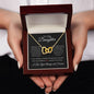 To My Daughter - Carry You In My Heart l Interlocking Hearts Necklace