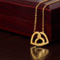 To My Beautiful Soulmate - Now and Forever l Interlocking Hearts Necklace