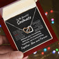 To My Beautiful Soulmate - Now and Forever l Interlocking Hearts Necklace