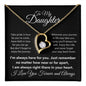 To My Daughter - In Your Heart l Forever Love Necklace