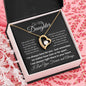To My Daughter - In Your Heart l Forever Love Necklace
