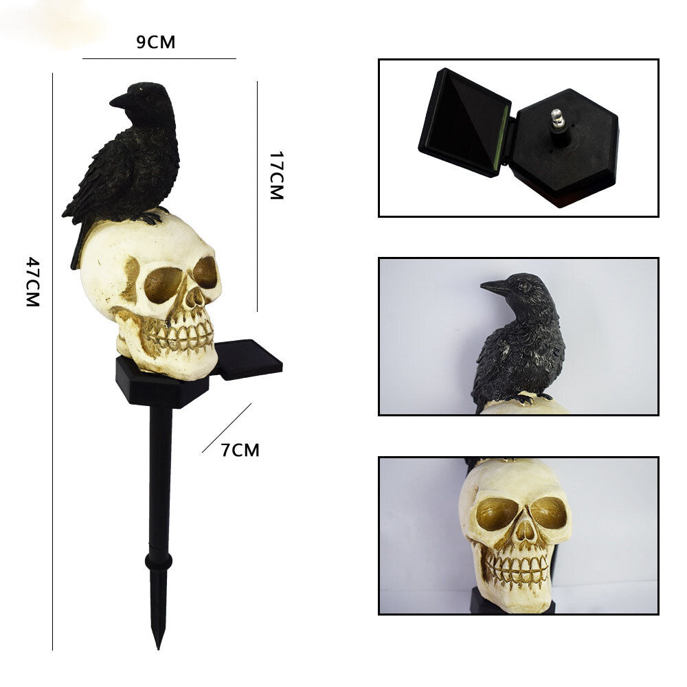 Solar Light Skull Decorative Halloween Light