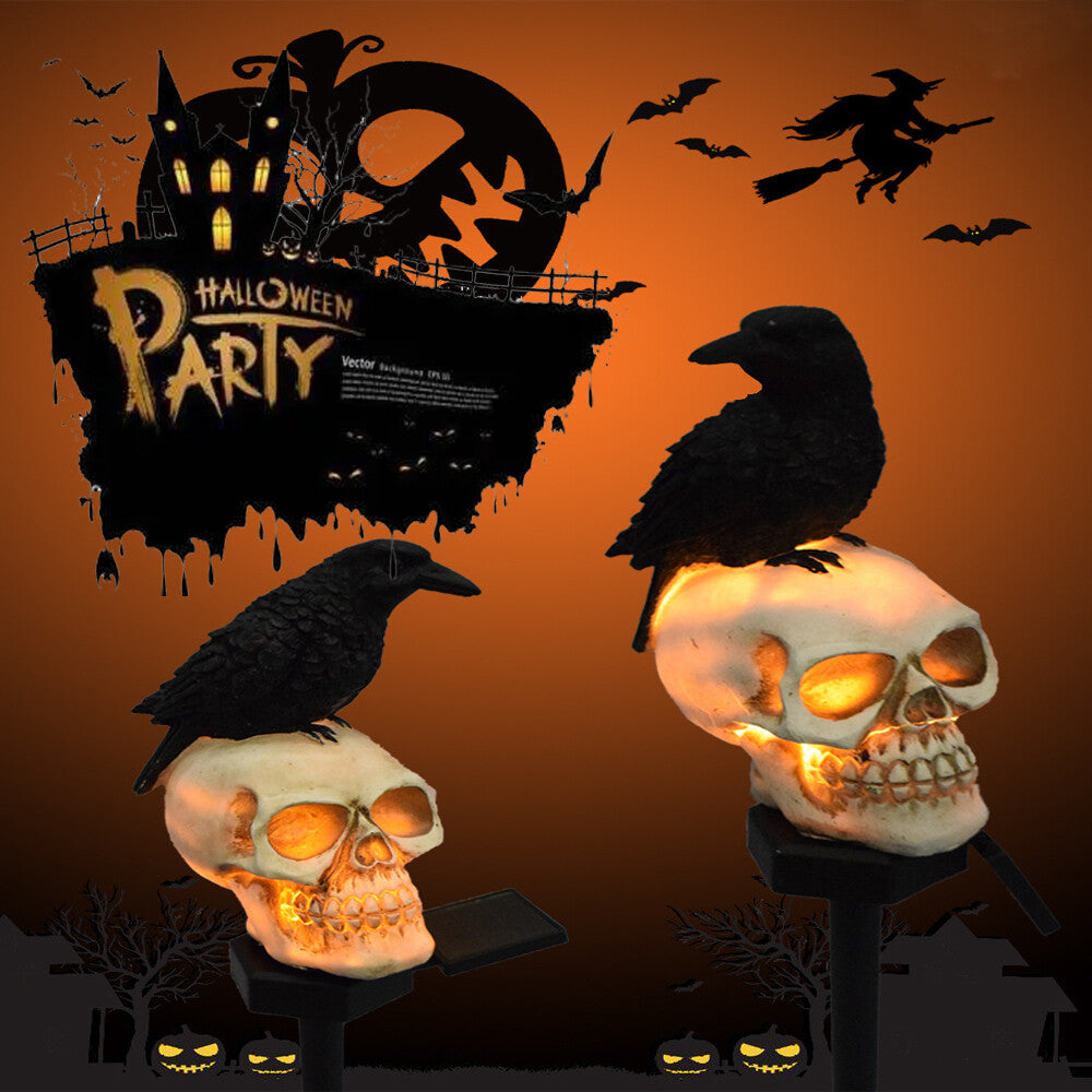 Solar Light Skull Decorative Halloween Light