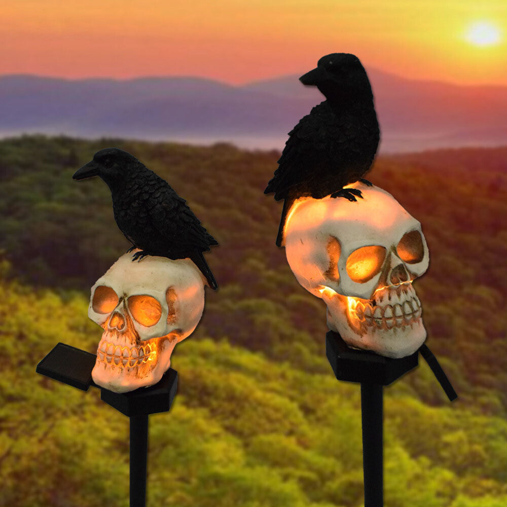 Solar Light Skull Decorative Halloween Light