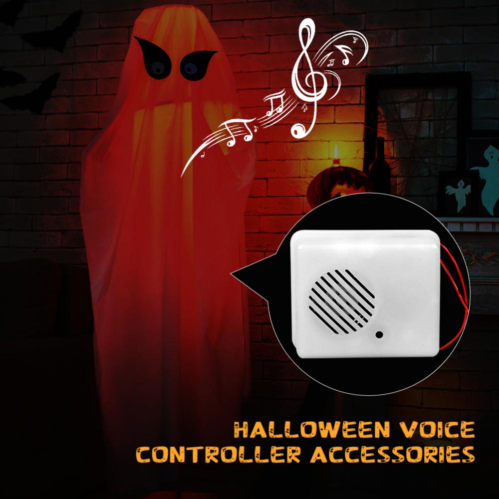 Halloween Sound Sensor Voice-activated Scary Props Halloween Decoration Sound Sensor Scream Speaker Haunted House Horror Props