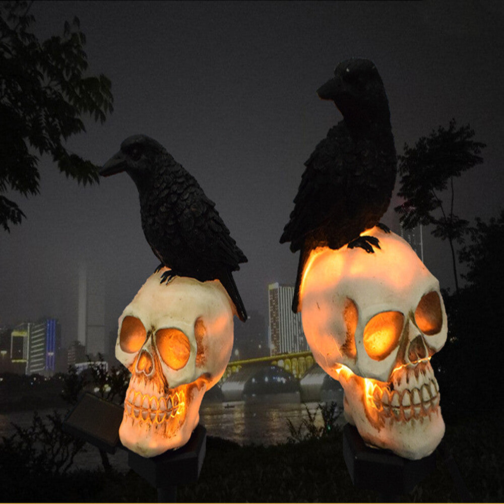 Solar Light Skull Decorative Halloween Light