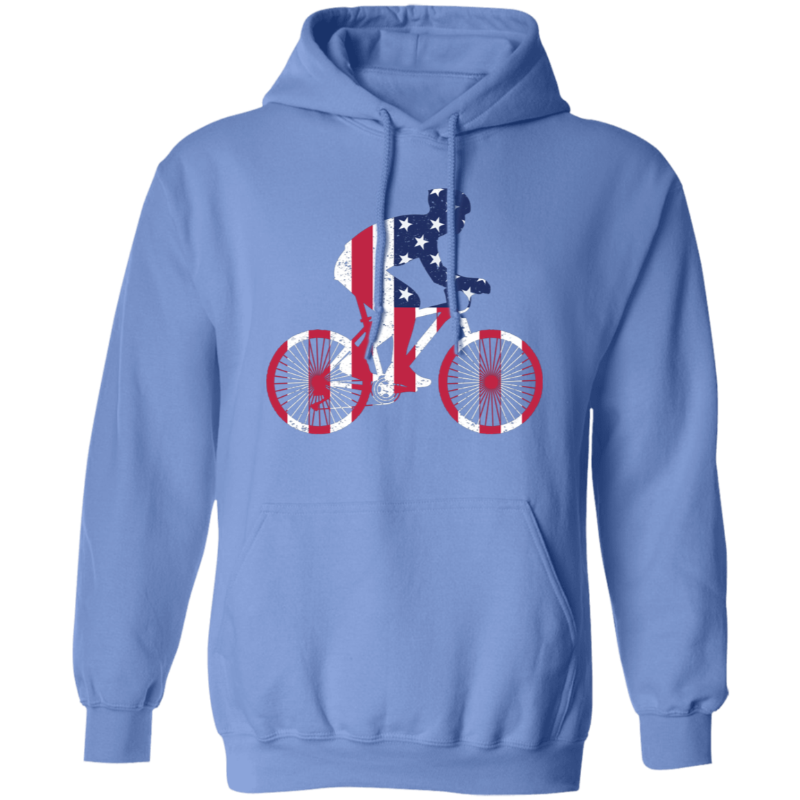 "Freedom Ride" Hoodie – Great Gift for Patriotic Cyclists!