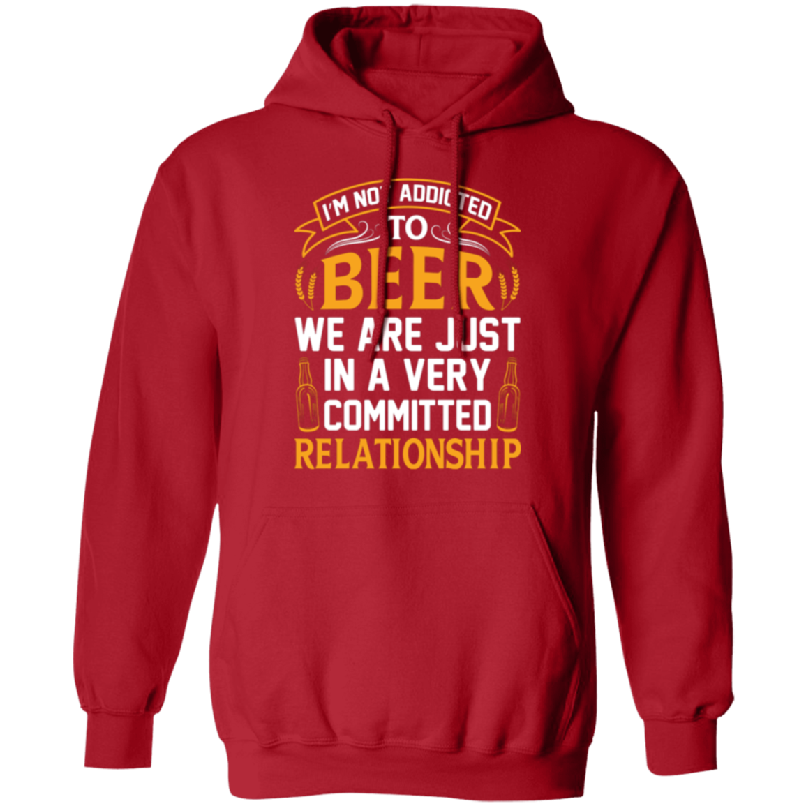 “Very Committed Relationship” Beer Lover’s Hoodie – Perfect for Happy Hour Vibes!