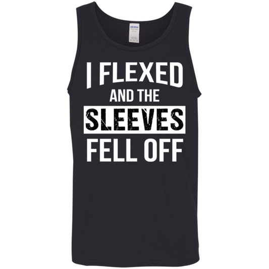 "I Flexed And The Sleeves Fell Off" Tank Top – Ideal for Gym Buffs & Weight Lifters!