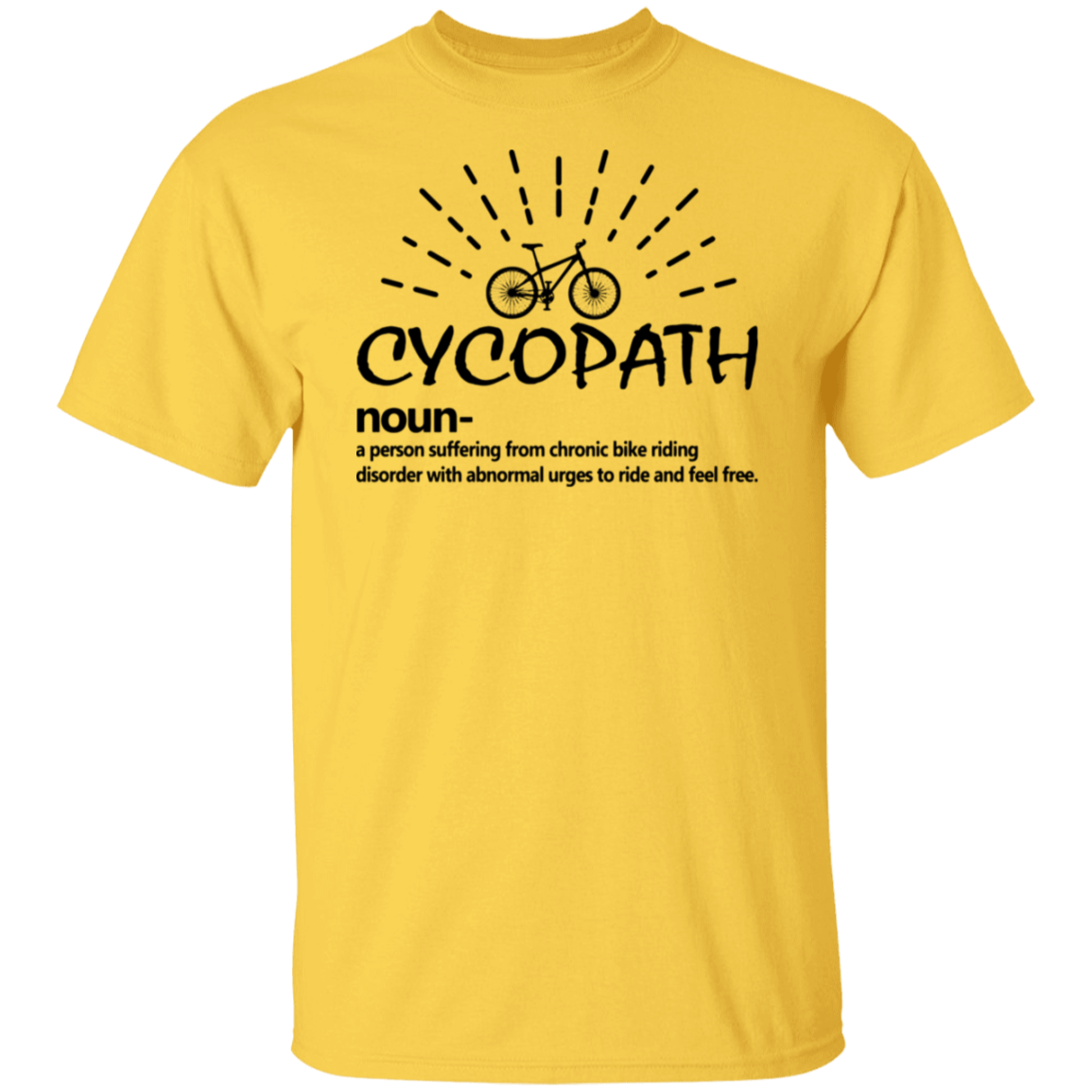 “Cycopath” T-Shirt – Perfect Gift for Bike Lovers | Hilarious Cycling Definition