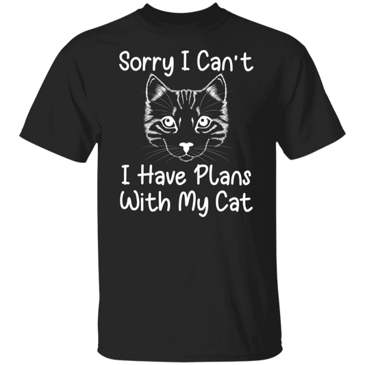 "Plans With My Cat" Funny Cat Lover T-Shirt
