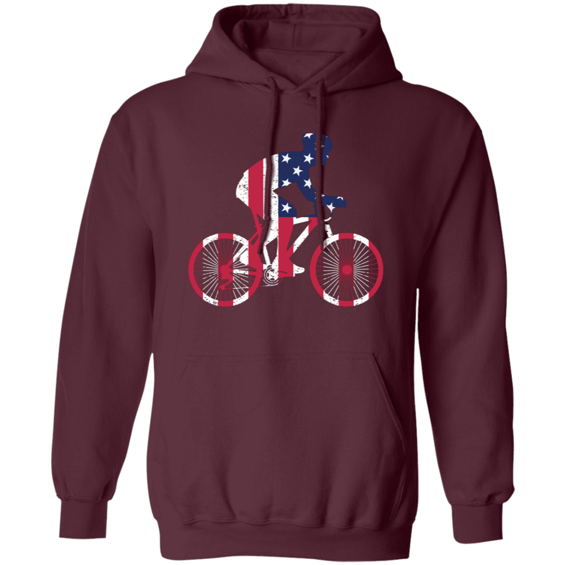 "Freedom Ride" Hoodie – Great Gift for Patriotic Cyclists!