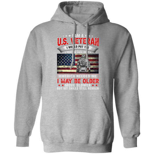 Veteran Pride Hoodie - Honor, Courage & Commitment: Skills Never Fade