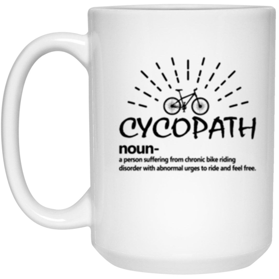 “Cycopath” Coffee Mug – The Ultimate Gift for Bike Lovers | Hilarious Cycling Definition