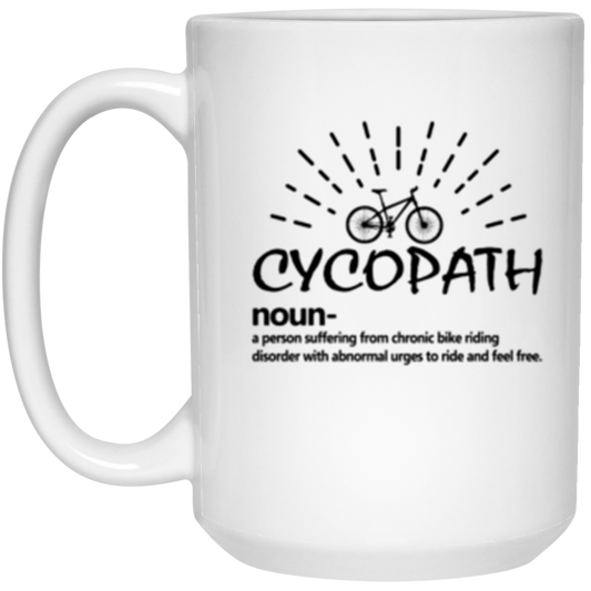 “Cycopath” Coffee Mug – The Ultimate Gift for Bike Lovers | Hilarious Cycling Definition