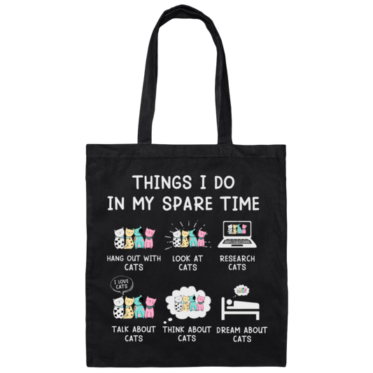 "Cat Lovers' Checklist" Tote Bag – Purrfect Carry-All for Your Feline Obsession!