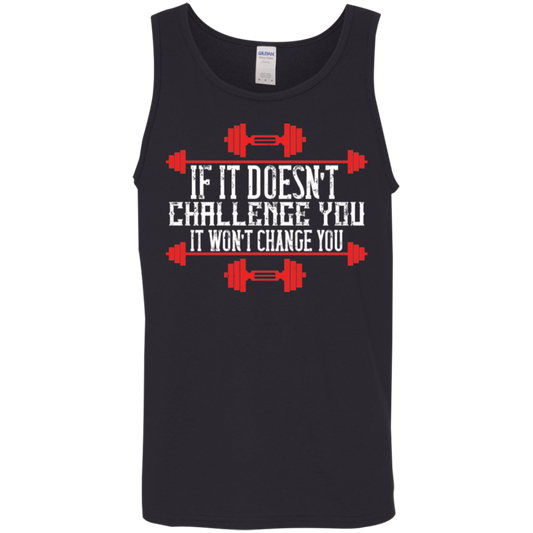 "Challenge Accepted" Tank Top: Embrace the Burn & Transform!