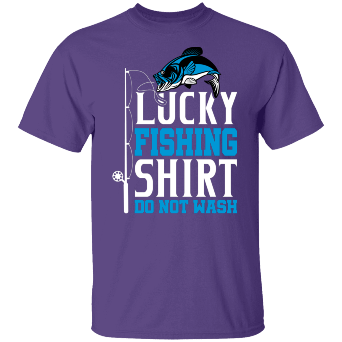 "Lucky Fishing Shirt: Do Not Wash" - Ideal for Anglers & Fishermen!