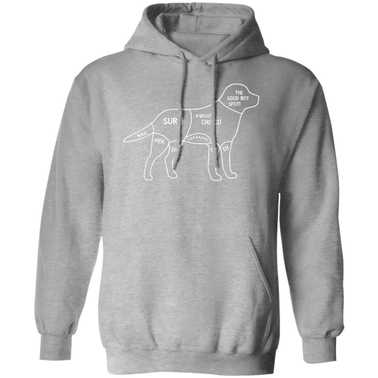 "Dog's Petting Guide" Hoodie: Stay Cozy, Pet Happily!