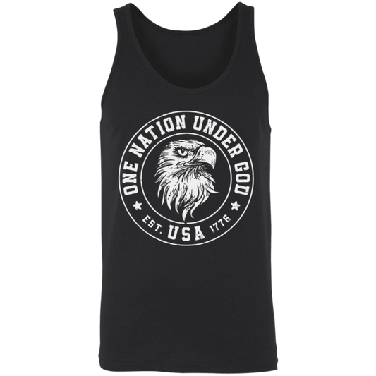 "One Nation Under God: USA Est. 1776" Patriotic Eagle Tank Top