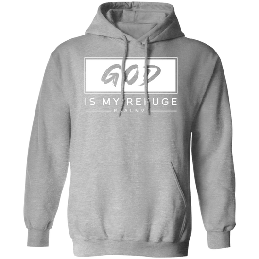 "God Is My Refuge" Psalm 91 Pullover Hoodie - Inspirational Christian Apparel