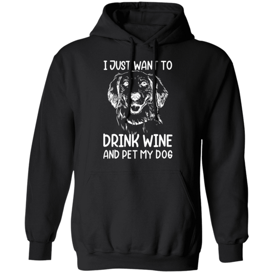 "Wine, Wag, and Unwind": Cozy Dog Lover’s Hoodie