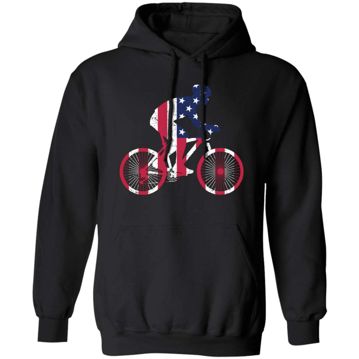 "Freedom Ride" Hoodie – Great Gift for Patriotic Cyclists!