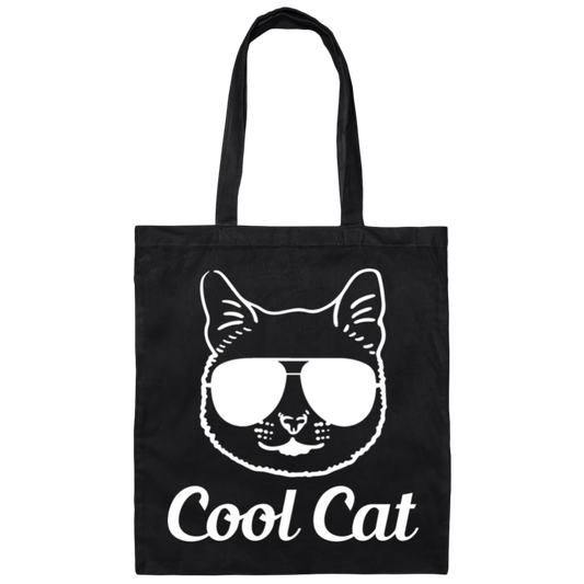 "Cool Cat" Tote Bag – Purrfectly Stylish Vibes for Cat Lovers!