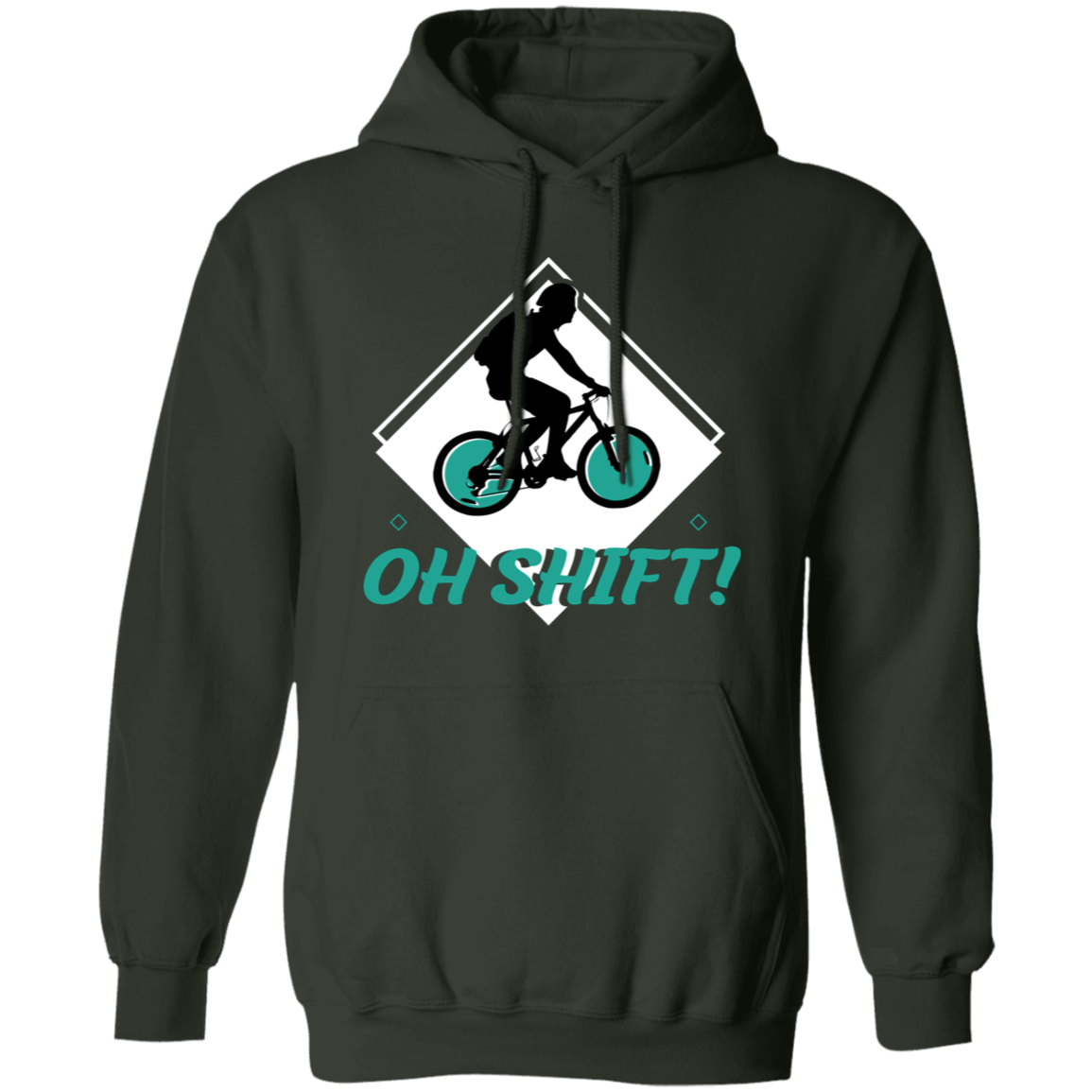 “Oh Shift!” Cycling Hoodie – Cozy & Funny Hoodie for Bike Lovers!