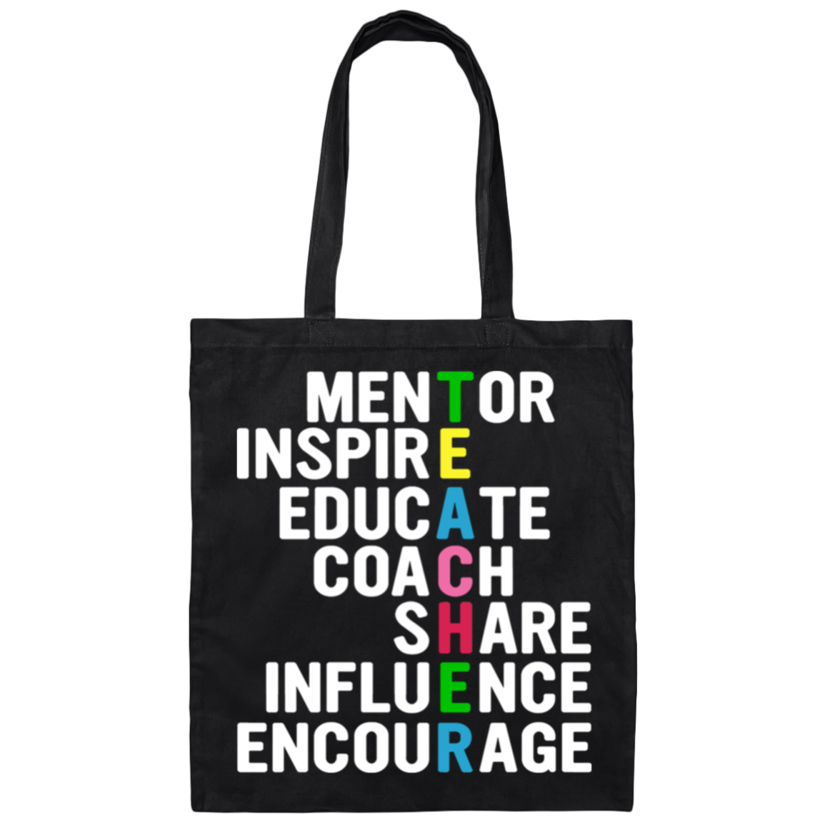 TEACHER: More Than a Teacher - Inspirational & Motivational Canvas Tote Bag