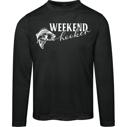 "Weekend Hooker" Long-Sleeved Fishing Tee – Moisture-Wicking & UV 40+ Protection!