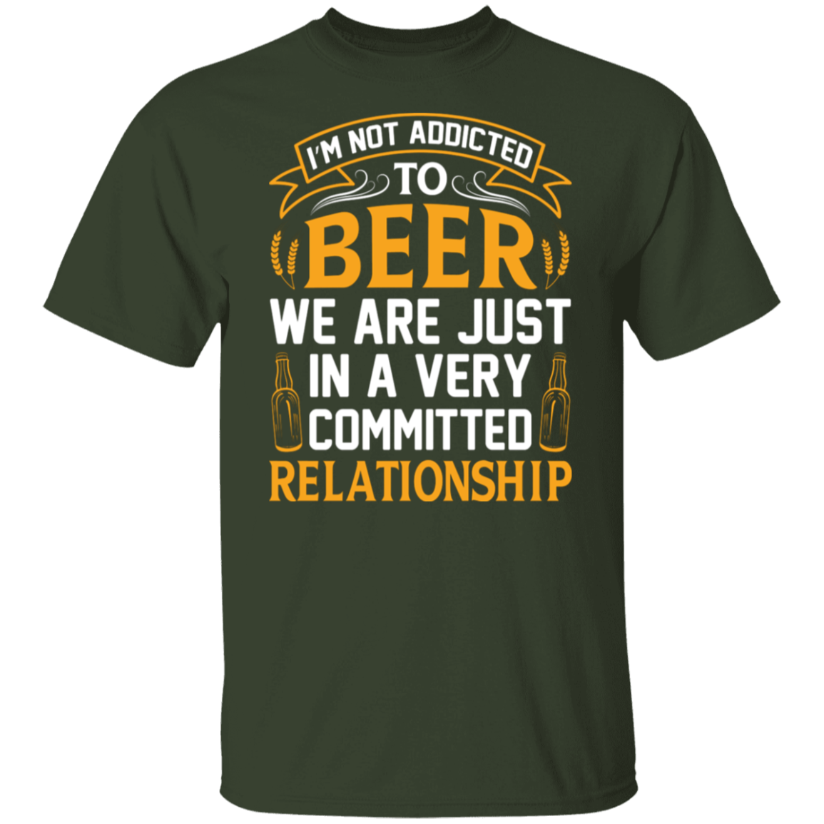 “Very Committed Relationship” Beer Lover’s T-Shirt – Ideal for Happy Hour Fans!