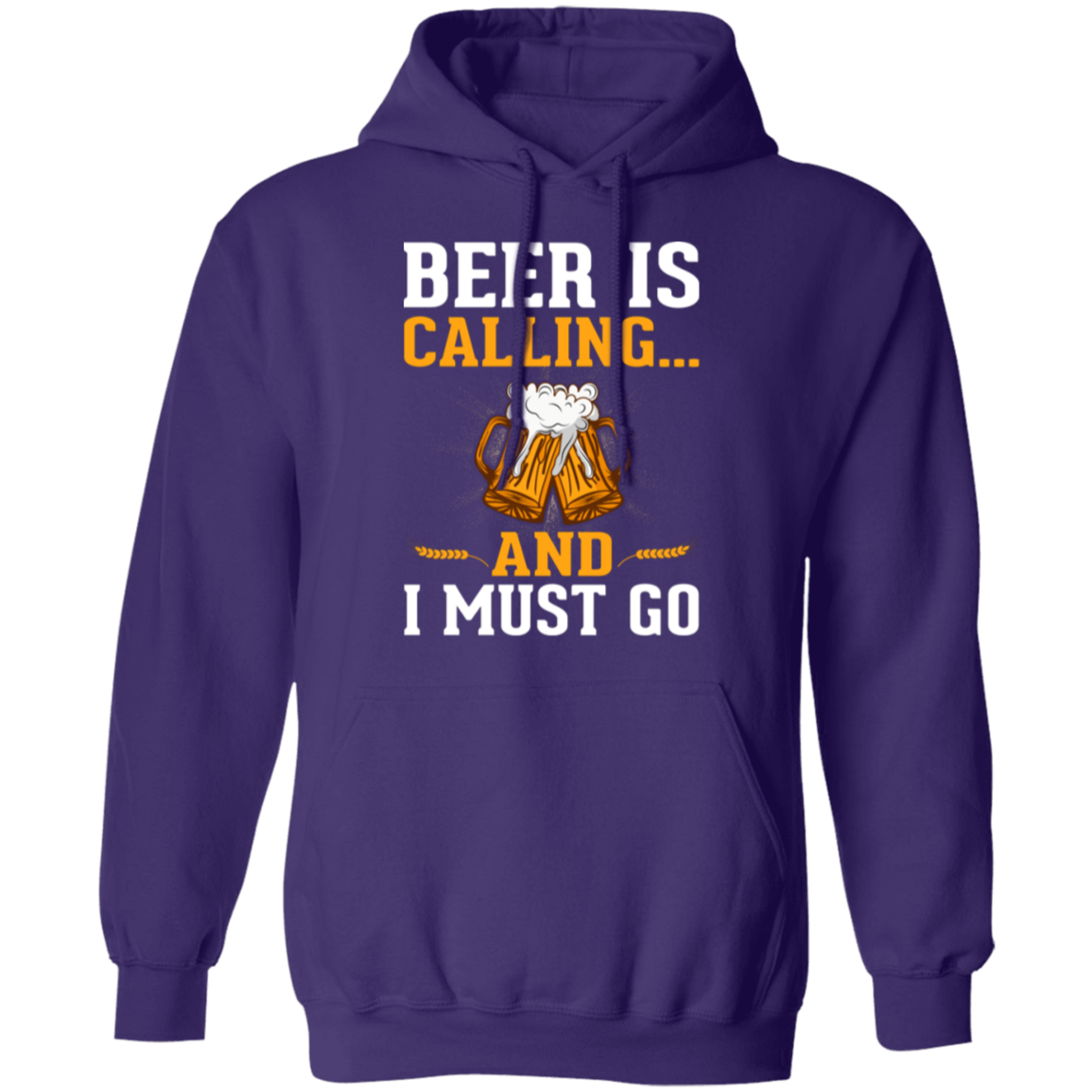 "Beer Is Calling...And I Must Go" Funny Hoodie – Cozy & Perfect for Beer Lovers & Happy Hour!