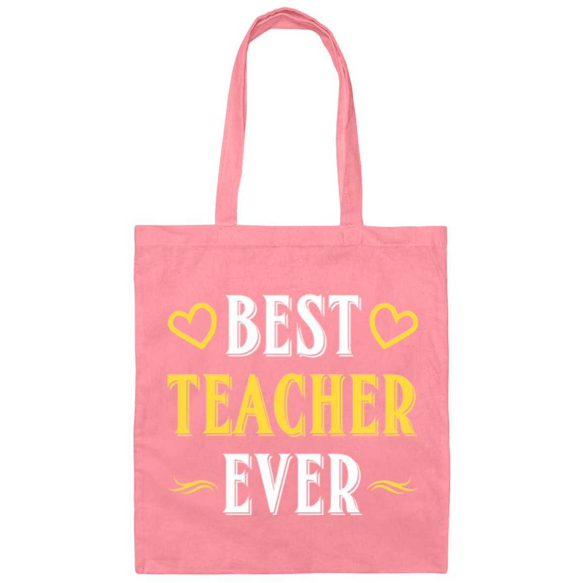 "Best Teacher Ever" Canvas Tote Bag – Celebrate and Honor Amazing Educators