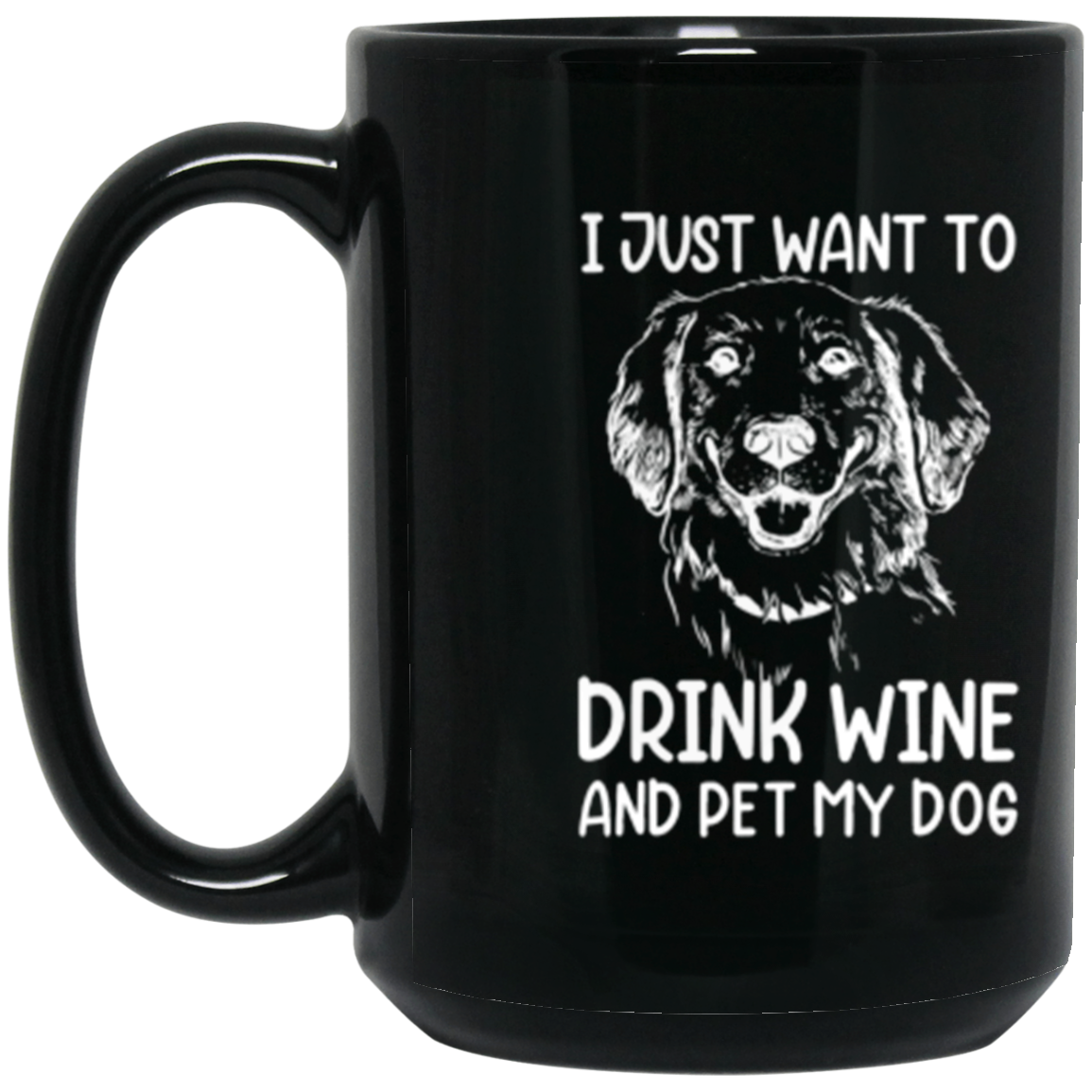 "Wine, Wag, and Unwind": Cute Dog Lover’s Mug