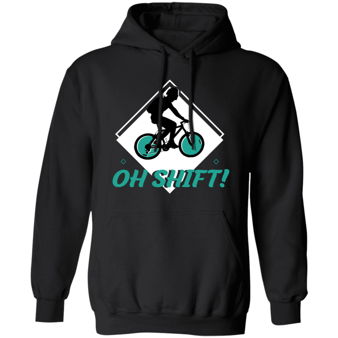 “Oh Shift!” Cycling Hoodie – Cozy & Funny Hoodie for Bike Lovers!