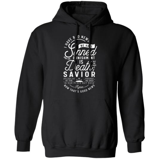 "From Sin to Salvation": Christian Good News Pullover Hoodie