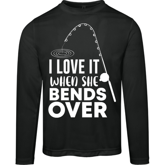 "I Love It When She Bends Over" Performance Long-Sleeve Tee – Moisture-Wicking & UV 40+ Protection!