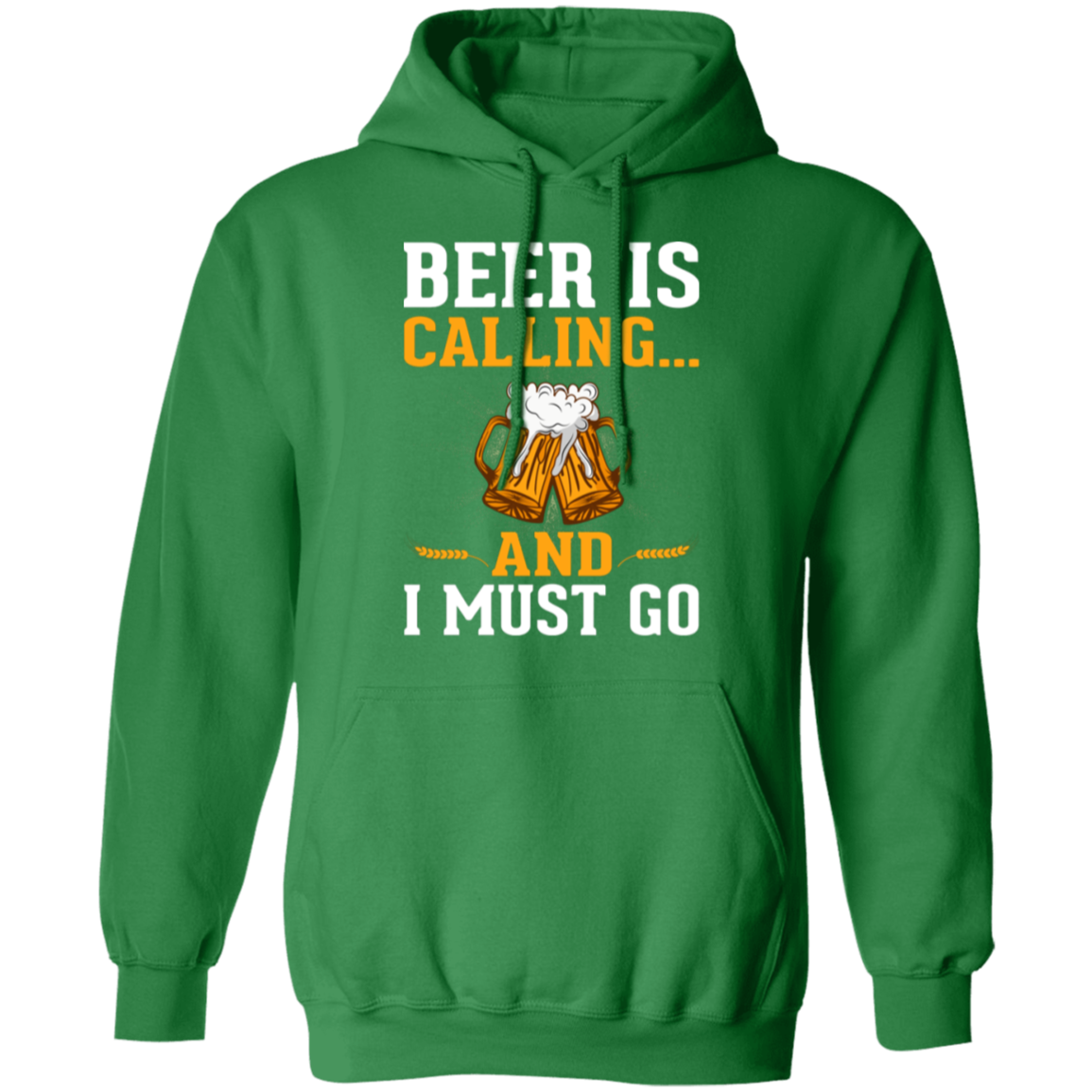 "Beer Is Calling...And I Must Go" Funny Hoodie – Cozy & Perfect for Beer Lovers & Happy Hour!