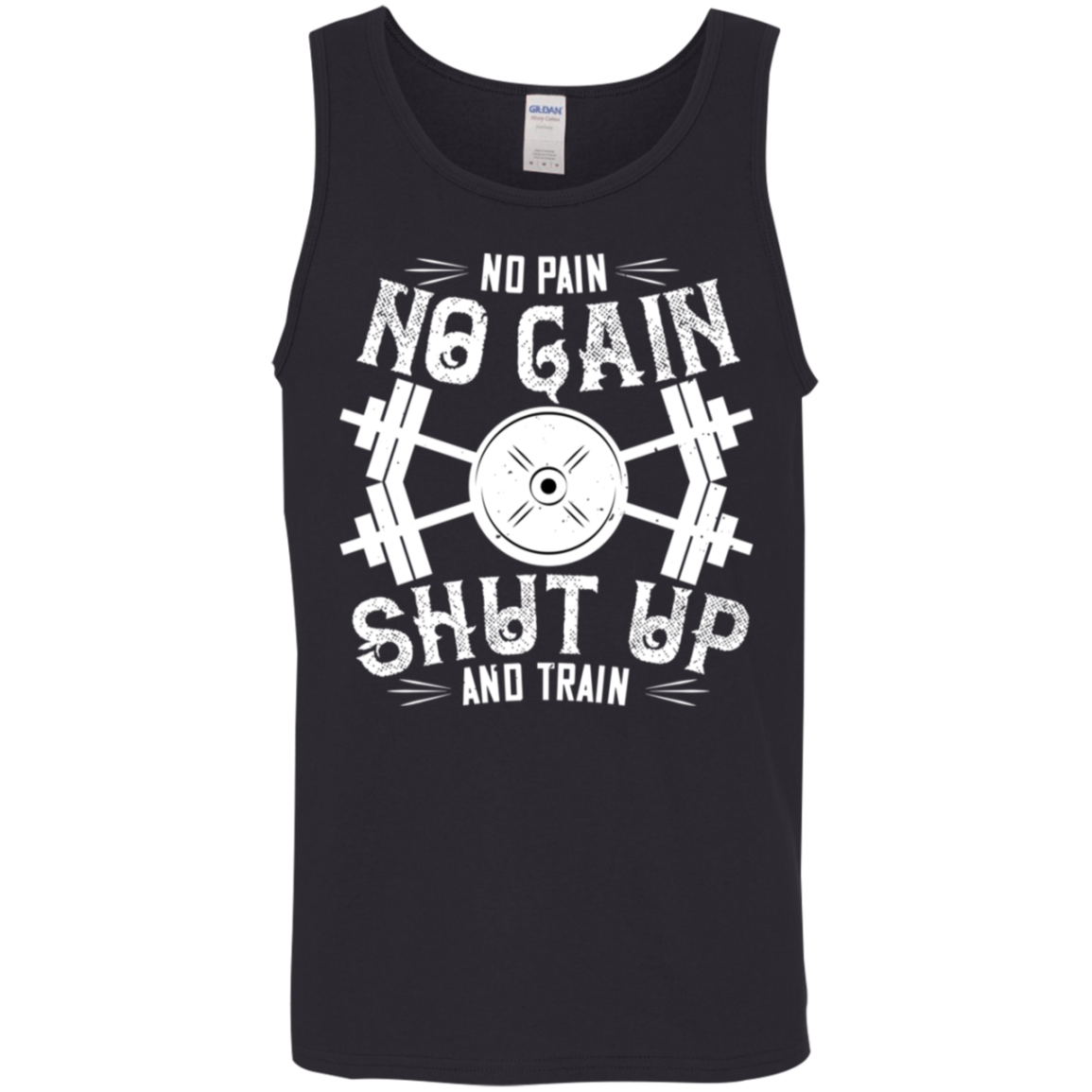 “No Pain, No Gain” Gym Tank Top – Shut Up and Train Fitness Wear