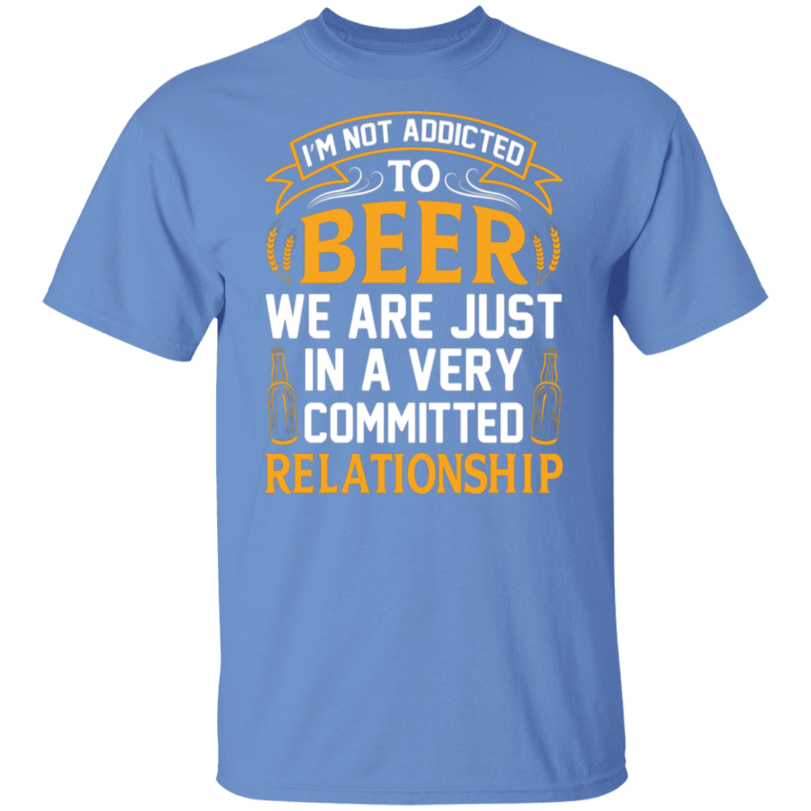 “Very Committed Relationship” Beer Lover’s T-Shirt – Ideal for Happy Hour Fans!