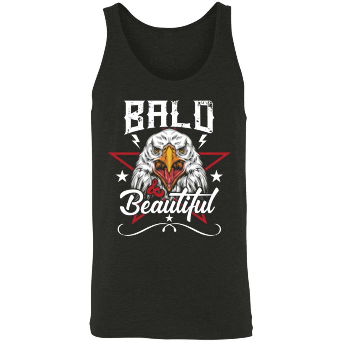 "Bald & Beautiful" - Patriotic Bald Eagle Tank Top