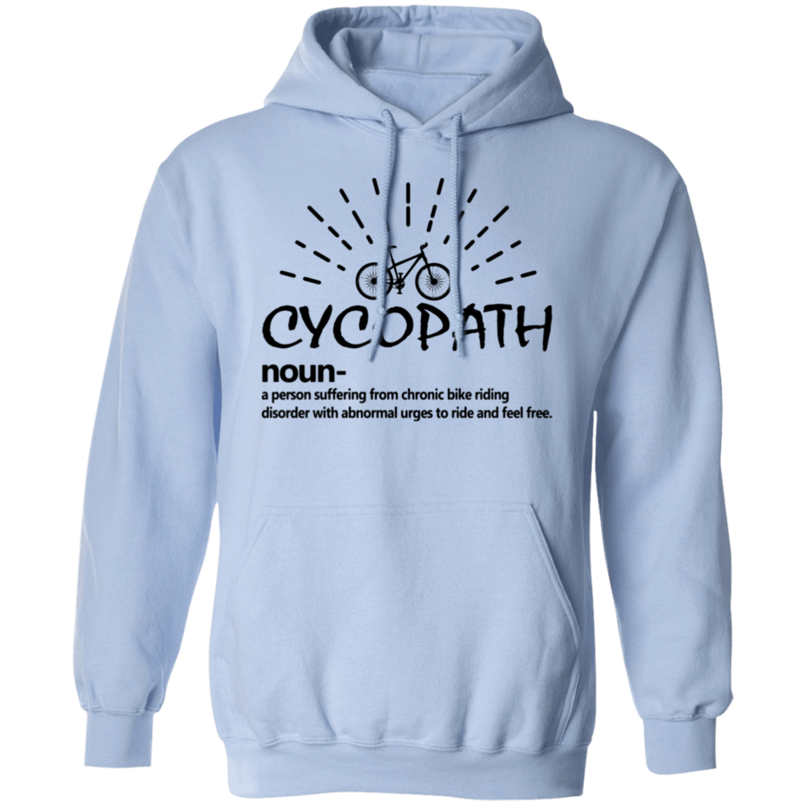 “Cycopath” Hoodie – Cozy and Fun for Bike Lovers | Hilarious Cycling Definition