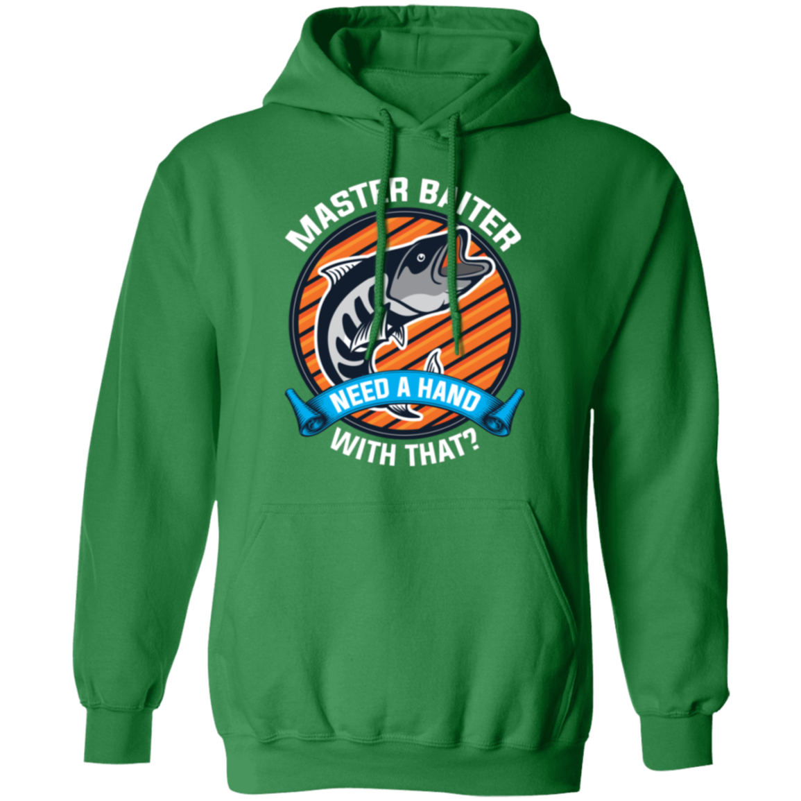 "Master Baiter - Need A Hand With That?" Fishing Hoodie – Cozy and Humorous Gift for Anglers and Fishing Fans!