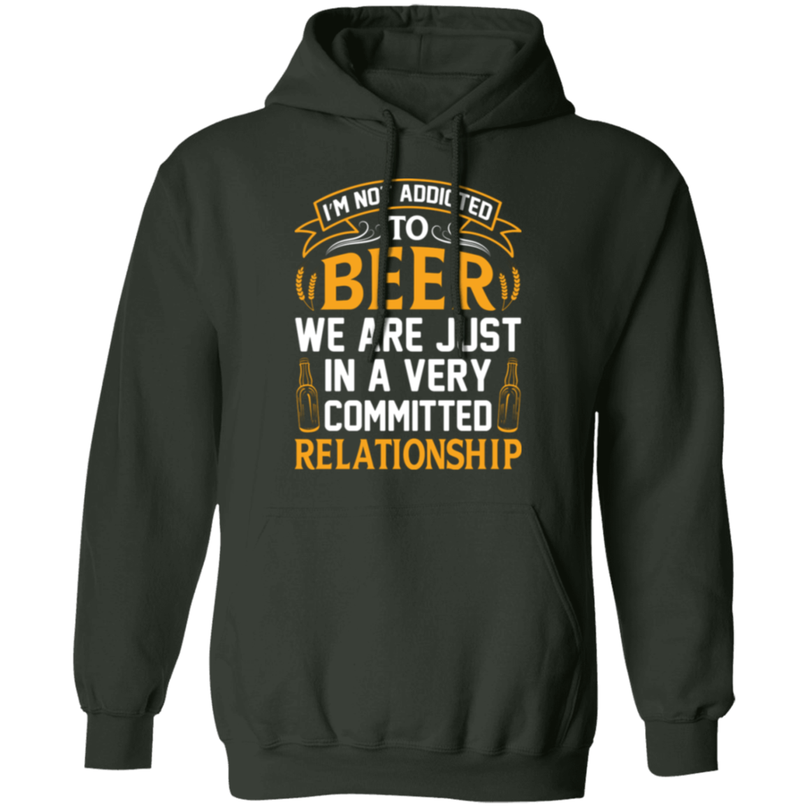 “Very Committed Relationship” Beer Lover’s Hoodie – Perfect for Happy Hour Vibes!