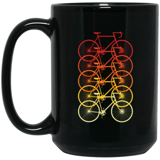 "Cycle of Colors": Vibrant Bicycle Mug – Perfect Gift for Cycling Enthusiasts!