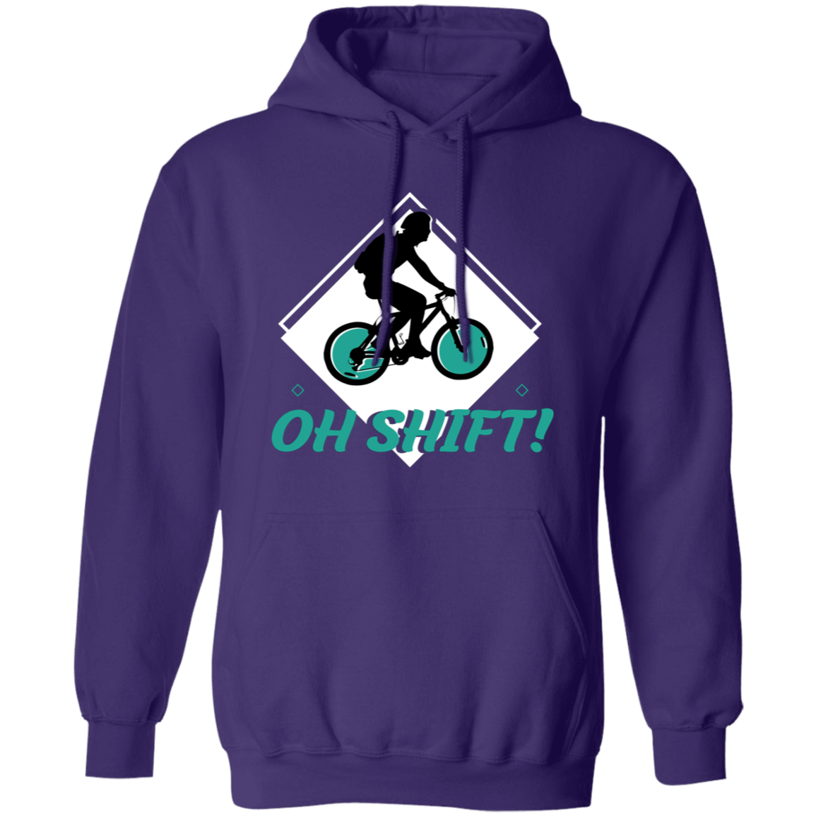 “Oh Shift!” Cycling Hoodie – Cozy & Funny Hoodie for Bike Lovers!